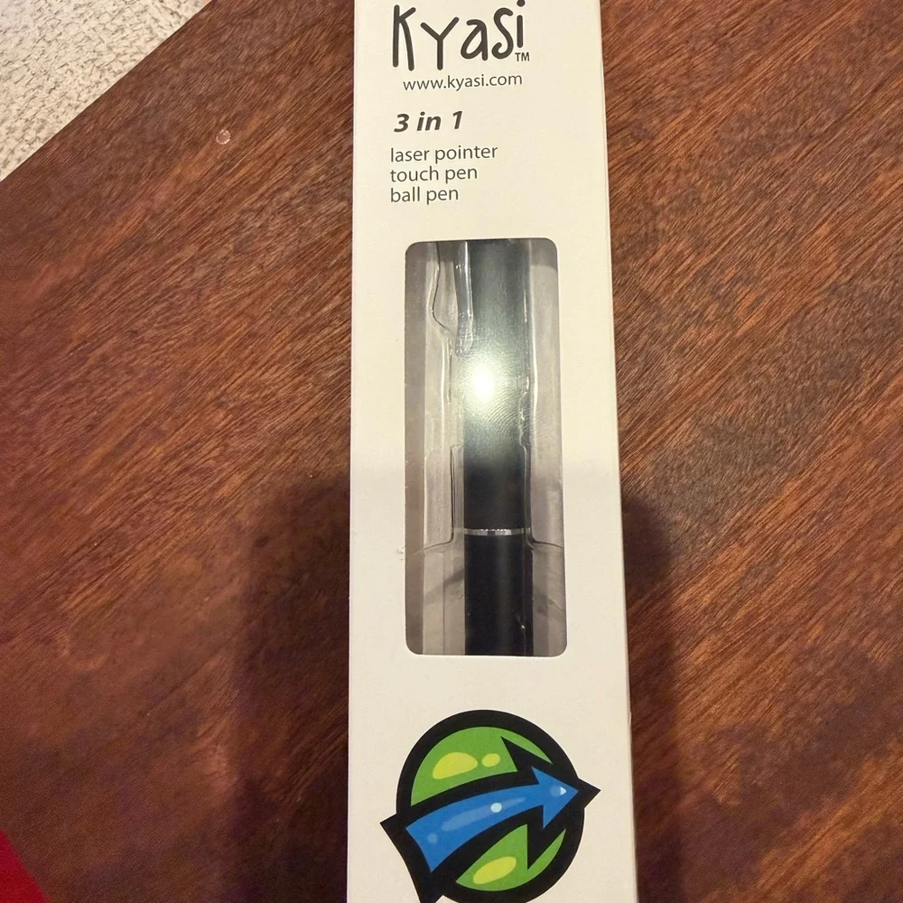 Black 3-in-1 Laser Pointer, Touch Pen, and Ball Pen